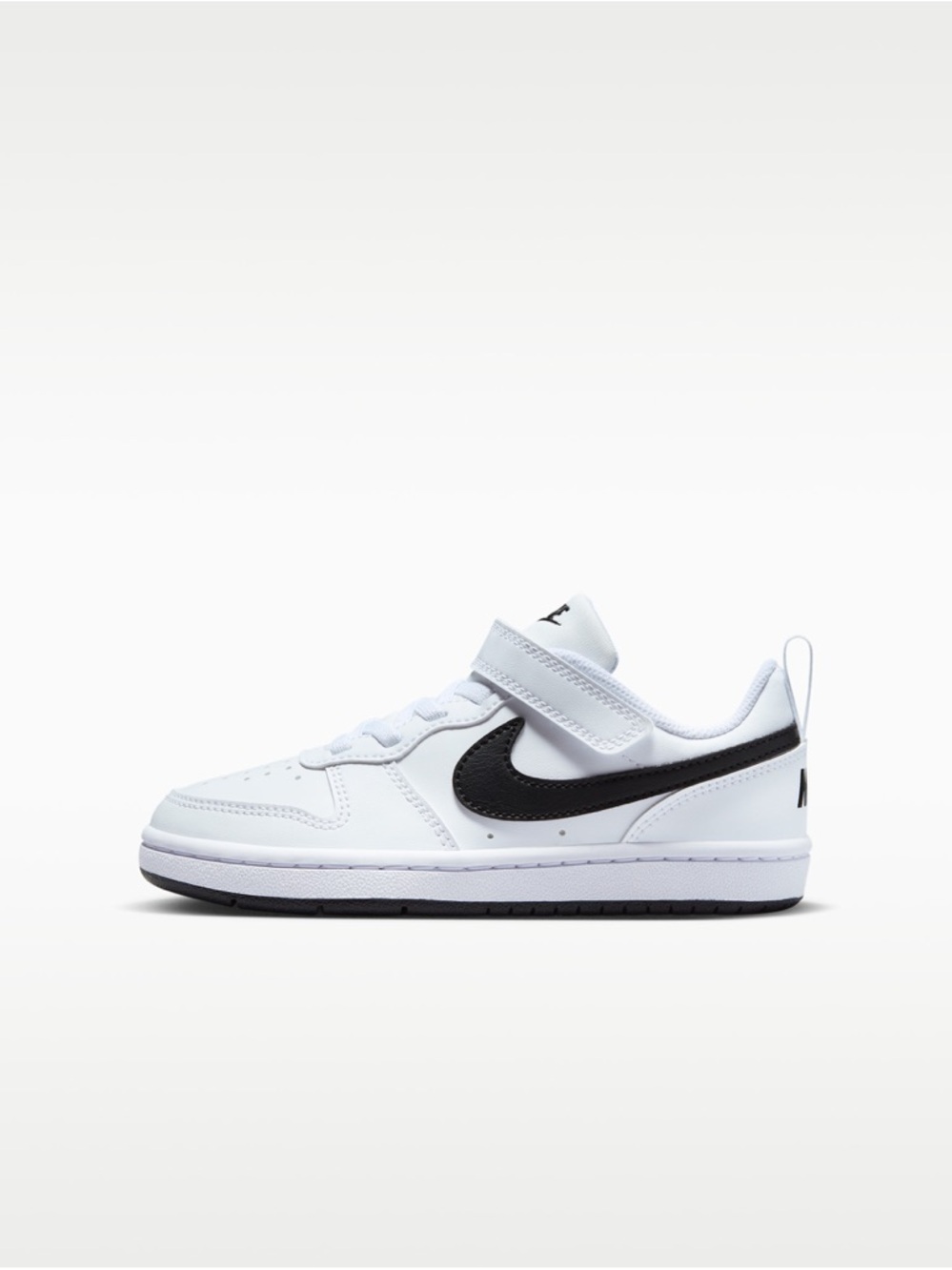 Nike Court Borough Low Recraft white black kids size 3Y